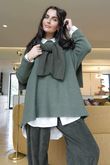 Conrad Oversized Boxy Knit Khaki